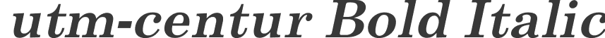 utm-centur Bold Italic