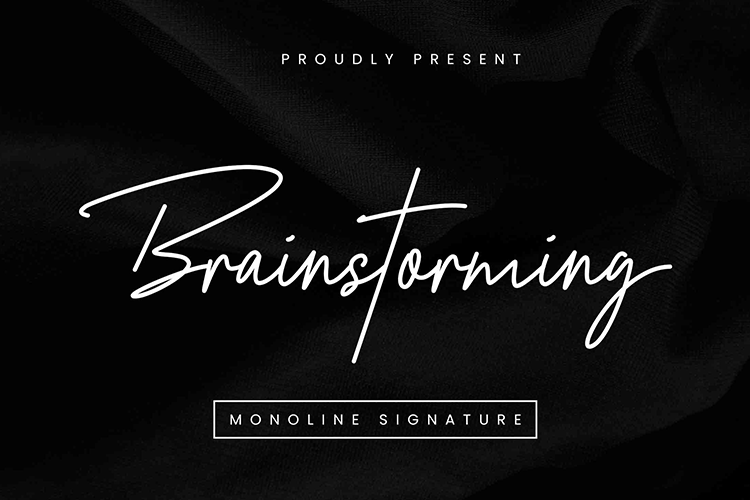 Brainstorming Font