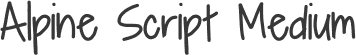 Alpine Script Medium