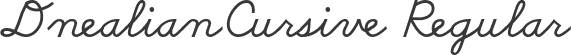 DnealianCursive Regular