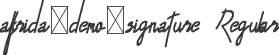 alfrida-demo-signature Regular
