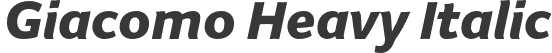 Giacomo Heavy Italic