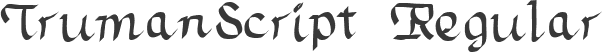 TrumanScript Regular