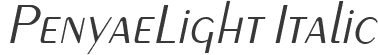 PenyaeLight Italic