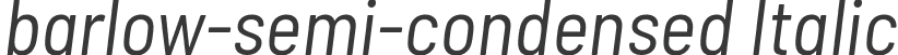 barlow-semi-condensed Italic