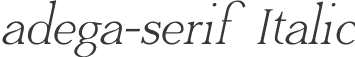 adega-serif Italic