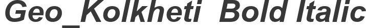 Geo_Kolkheti  Bold Italic