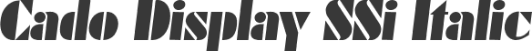 Cado Display SSi Italic