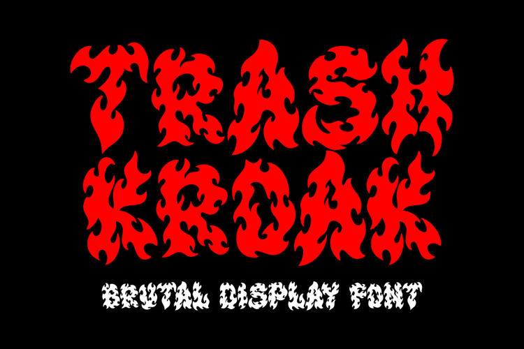 Trash Kroak Font