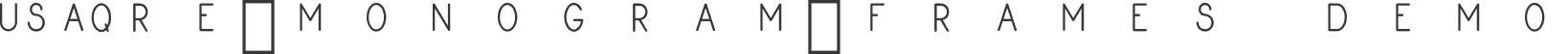 square-monogram-frames Demo
