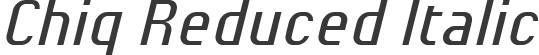 Chiq Reduced Italic