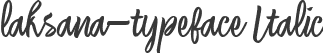 laksana-typeface Italic