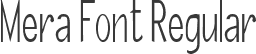 Mera Font Regular