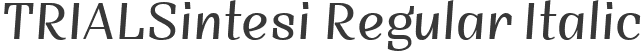 TRIALSintesi Regular Italic