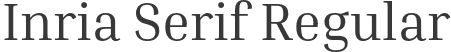 Inria Serif Regular