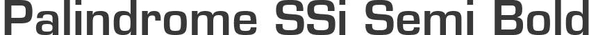 Palindrome SSi Semi Bold