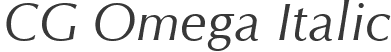 CG Omega Italic