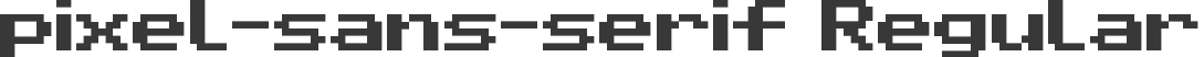 pixel-sans-serif Regular
