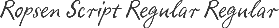 Ropsen Script Regular Regular