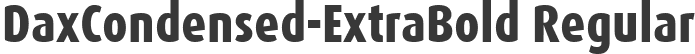 DaxCondensed-ExtraBold Regular