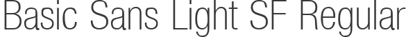 Basic Sans Light SF Regular