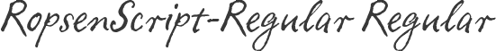 RopsenScript-Regular Regular