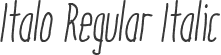 Italo Regular Italic