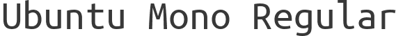 Ubuntu Mono Regular