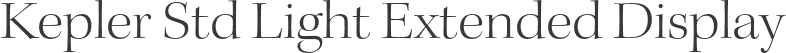 Kepler Std Light Extended Display