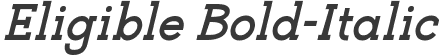 Eligible Bold-Italic