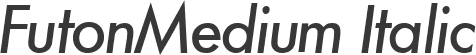 FutonMedium Italic