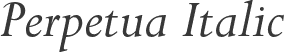 Perpetua Italic