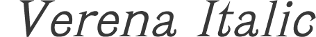 Verena Italic