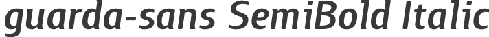 guarda-sans SemiBold Italic