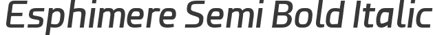 Esphimere Semi Bold Italic