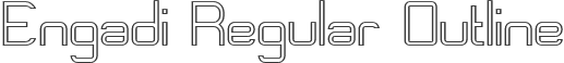 Engadi Regular Outline