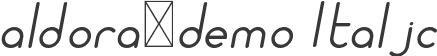 aldora-demo Italic