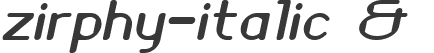 zirphy-italic &