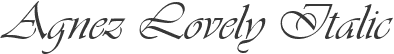 Agnez Lovely Italic