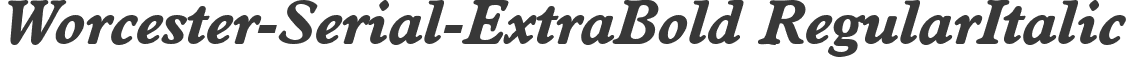 Worcester-Serial-ExtraBold RegularItalic