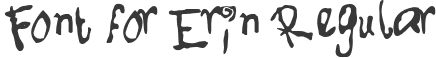 Font for Erin Regular