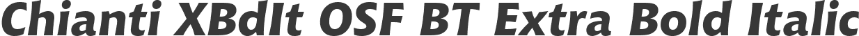 Chianti XBdIt OSF BT Extra Bold Italic