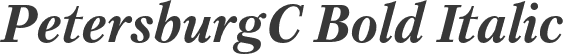 PetersburgC Bold Italic