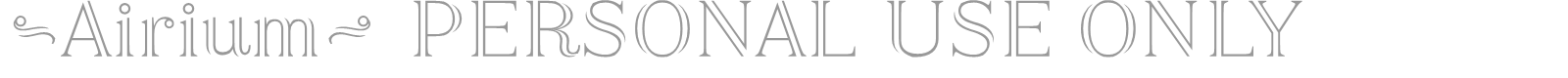 Airium font preview