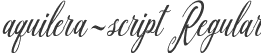 aquilera-script Regular