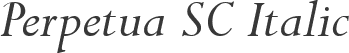 Perpetua SC Italic