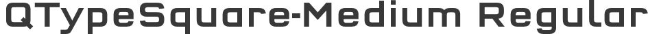 QTypeSquare-Medium Regular