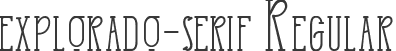 explorado-serif Regular