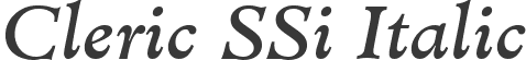 Cleric SSi Italic