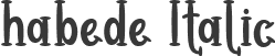 habede Italic